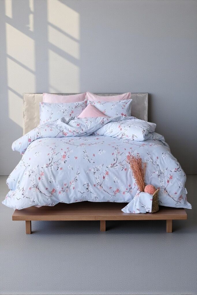 Viktorija Komplet set posteljina Cotton 160x220cm Sakura Mavi