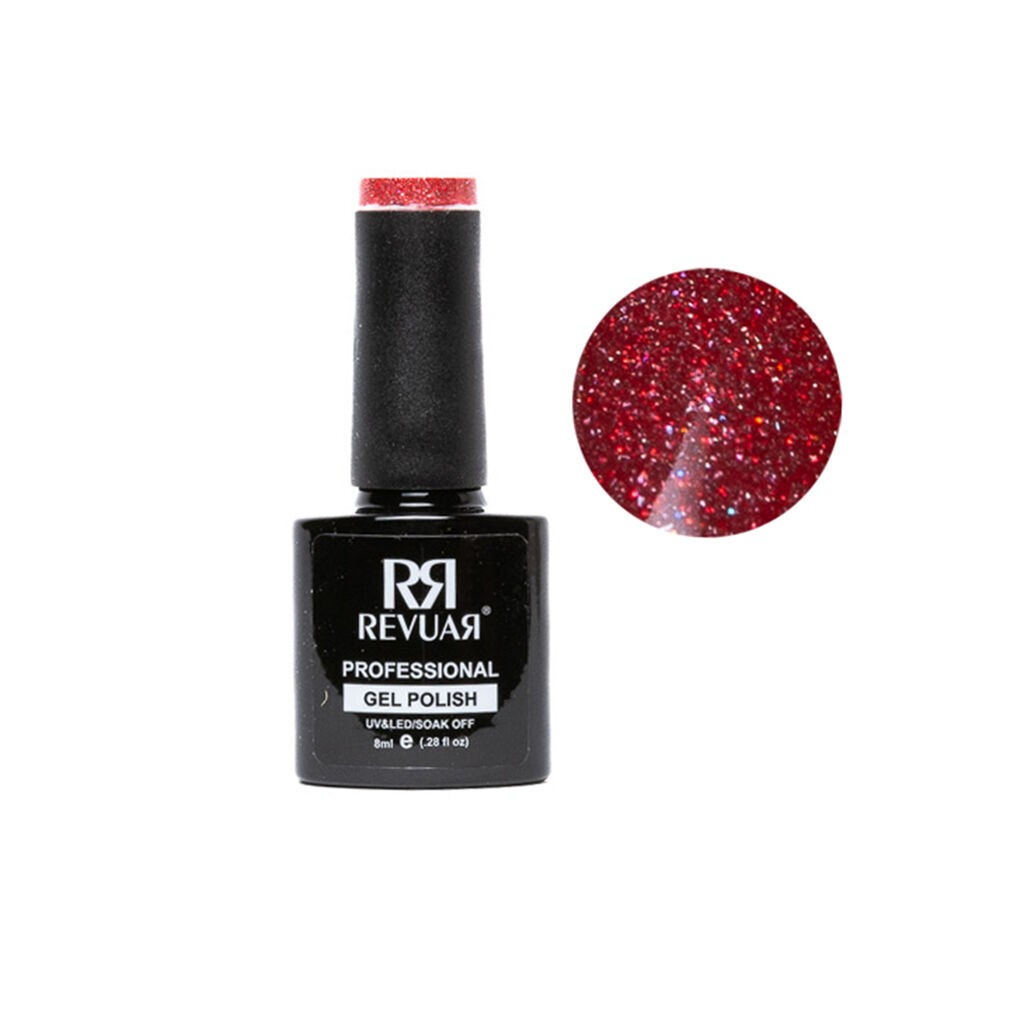 Revuar UV LED Reflektujući gel lak 1105, Crveni