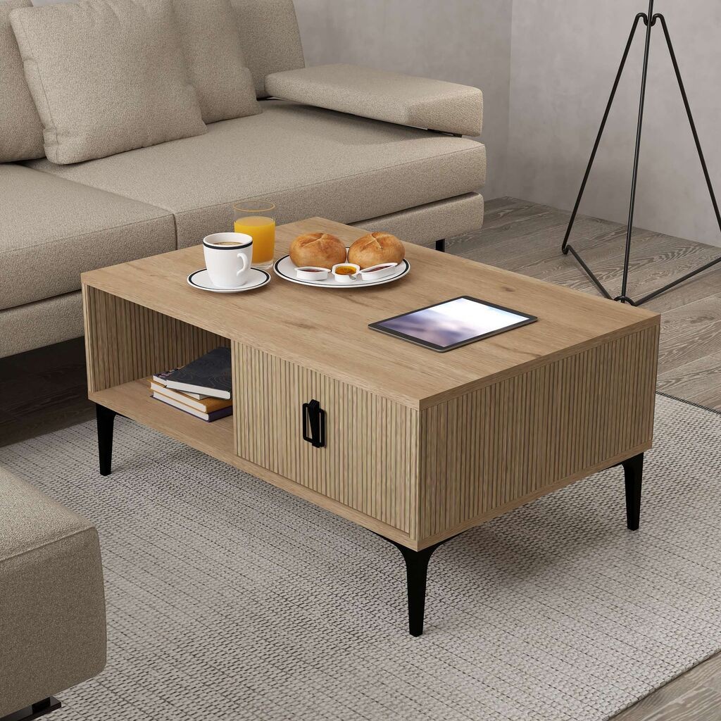 Hanah Home Sto za dnevnu sobu 2004 Sare, 90x41.5x60 cm, Smeđi