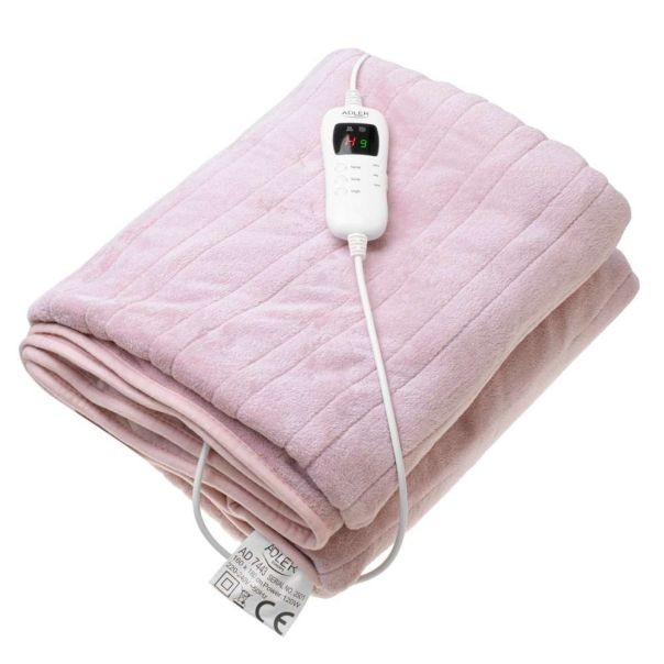 Adler Ćebe sa tajmerom ad7443, Električno, 160x80 cm, Roze