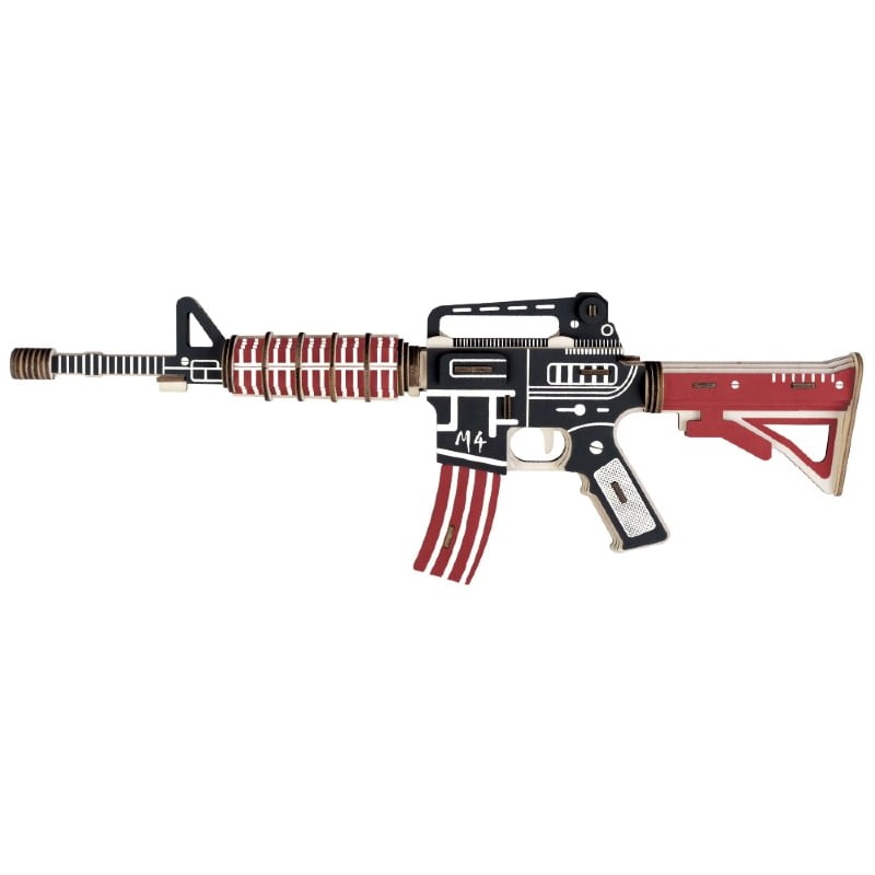 Čarolijashop 3D drvena slagalica Airsoft M4 karabinčić