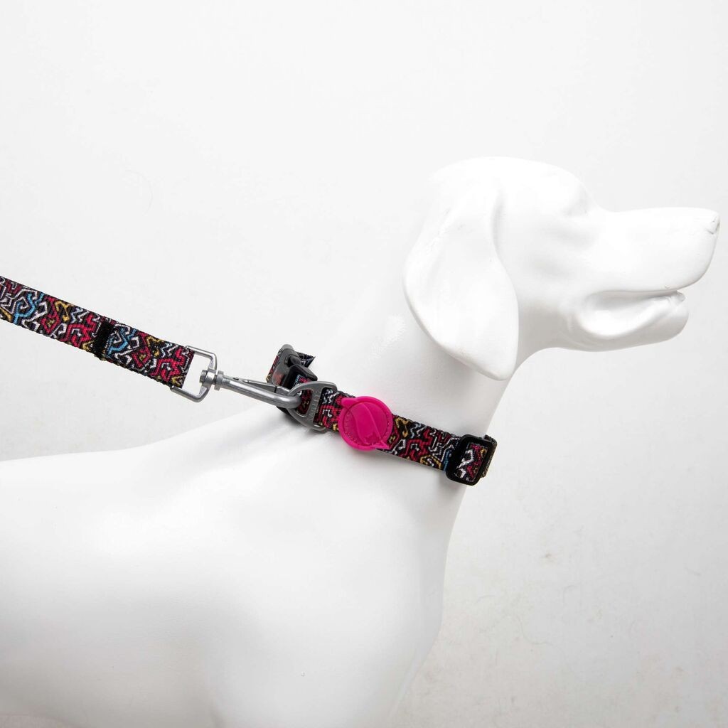 Paws & Whiskers Povodac za pse Graffiti Medium, Šareni