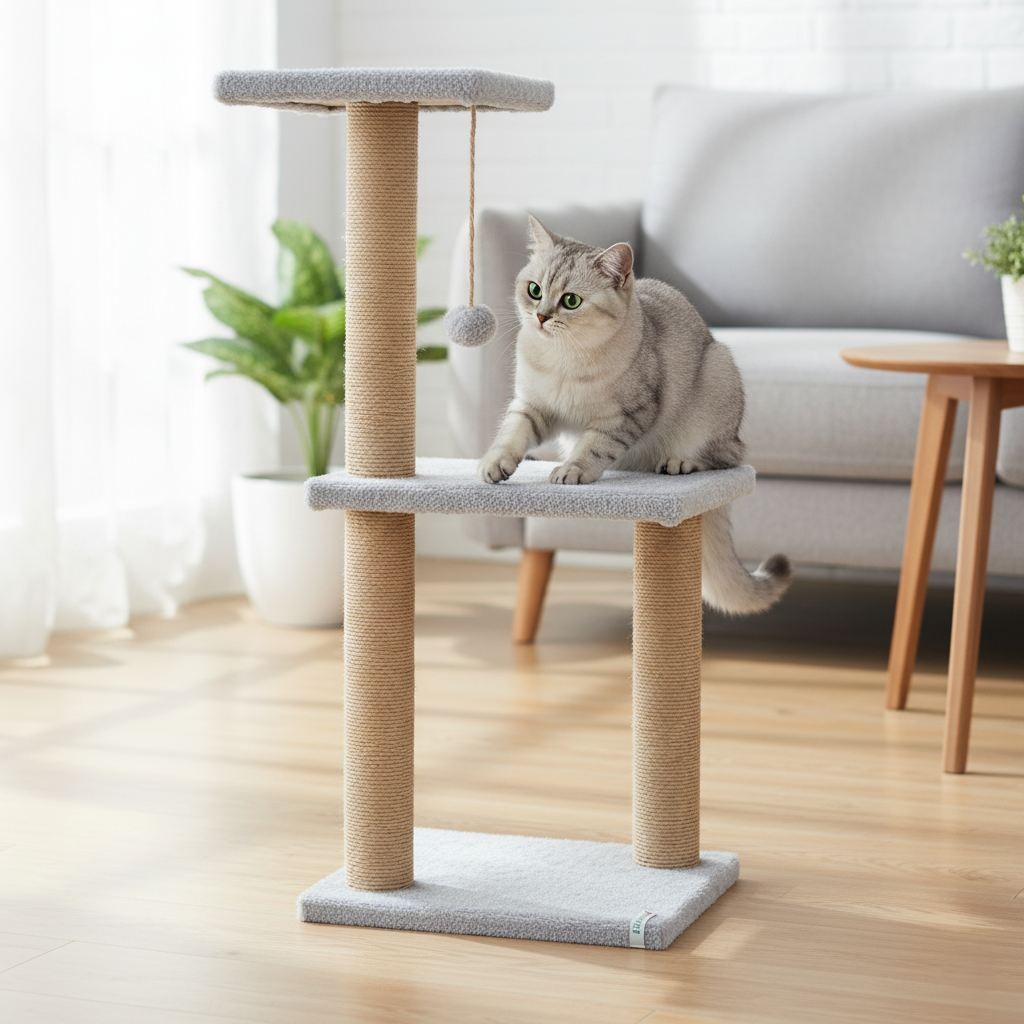 Paws & Whiskers Grebalica za mačke Tina 1, Siva