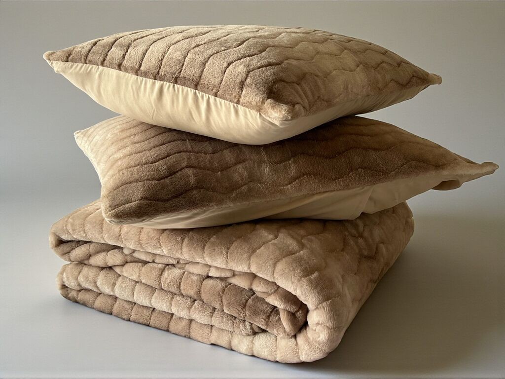 Viktorija Ćebe set Dream – 220x240cm + 2 jastučnice 50x70cm Bej