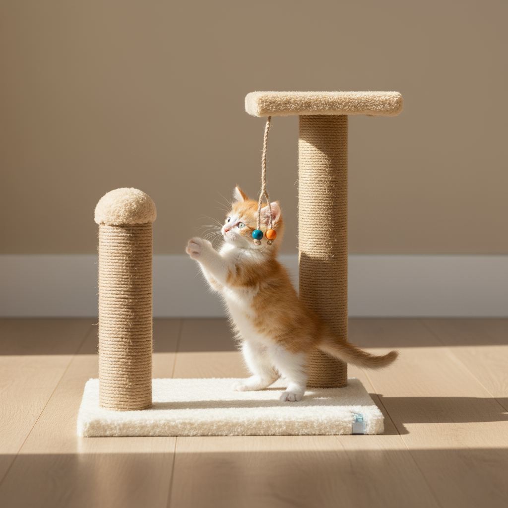 Paws & Whiskers Grebalica za mačke Else, Bež