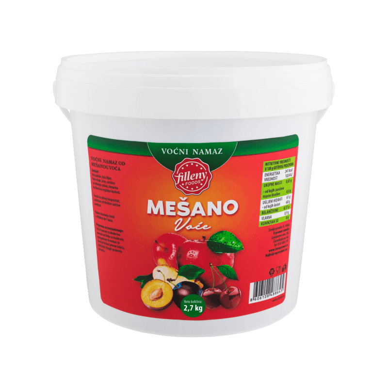 FILLENY FOODS Voćni namaz Mešano voće, 2.7kg