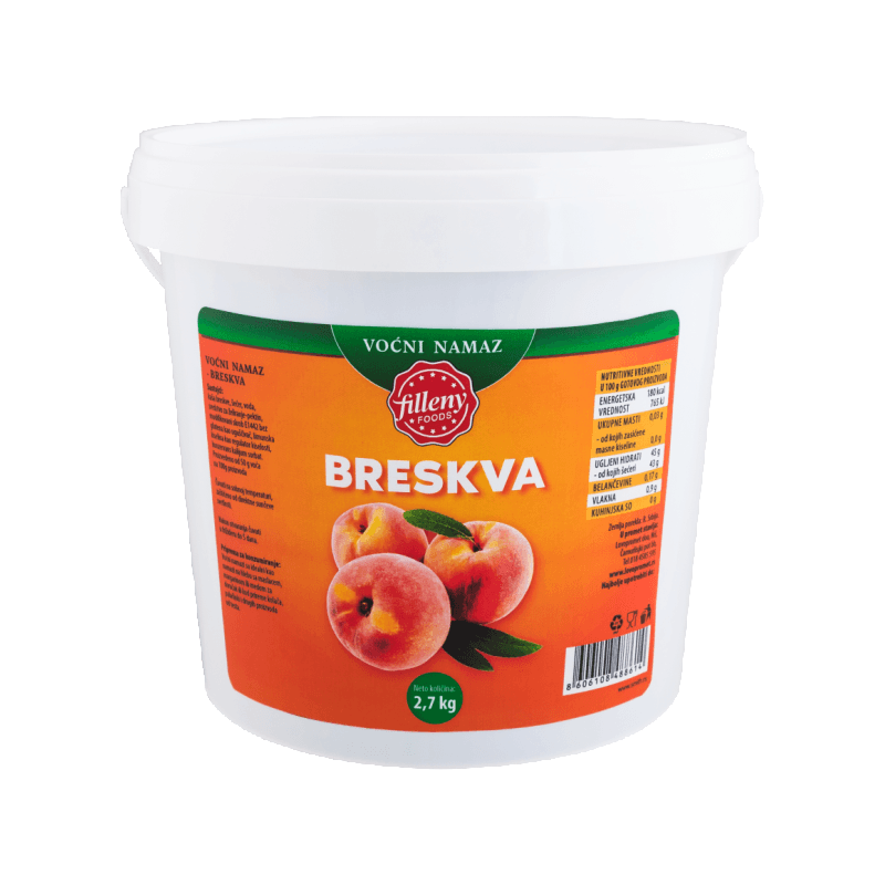 FILLENY FOODS Voćni namaz Breskva, 2.7kg
