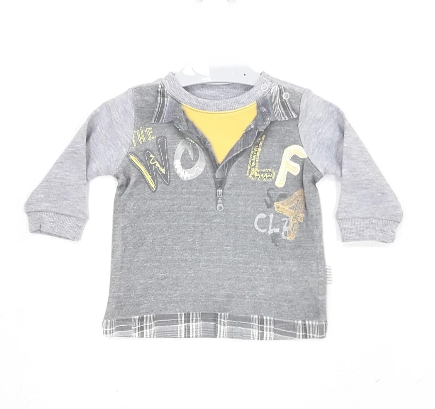 VRABAC Majica za bebe 8234, Tamnosiva