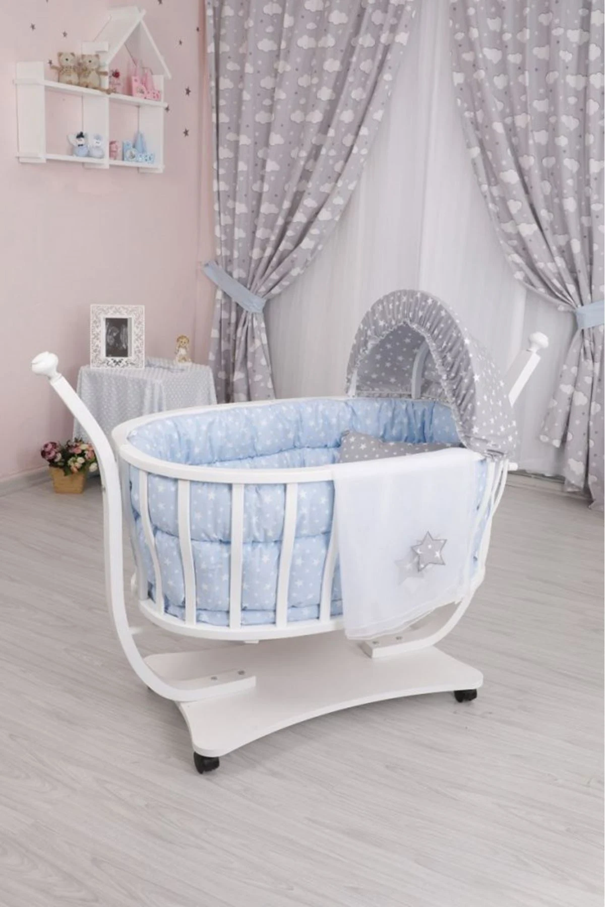 VRABAC Posteljina za kolevku, Plava