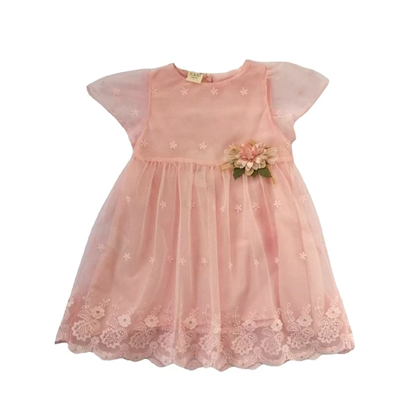 Haljina za devojčice 9816, Breskva