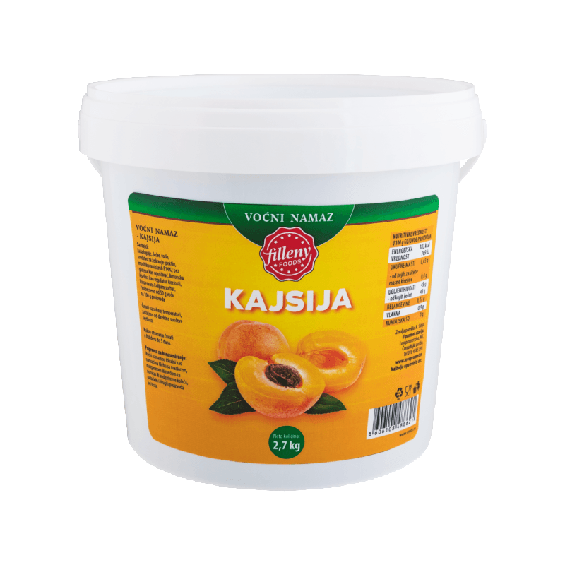 FILLENY FOODS Voćni namaz Kajsija, 2.7kg