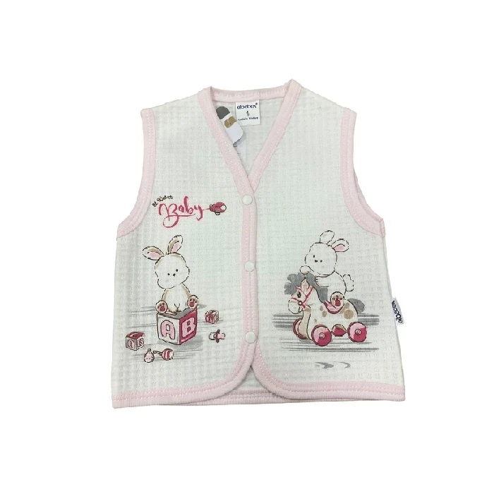 VRABAC Prsluk za bebe 69773, Belo- roze