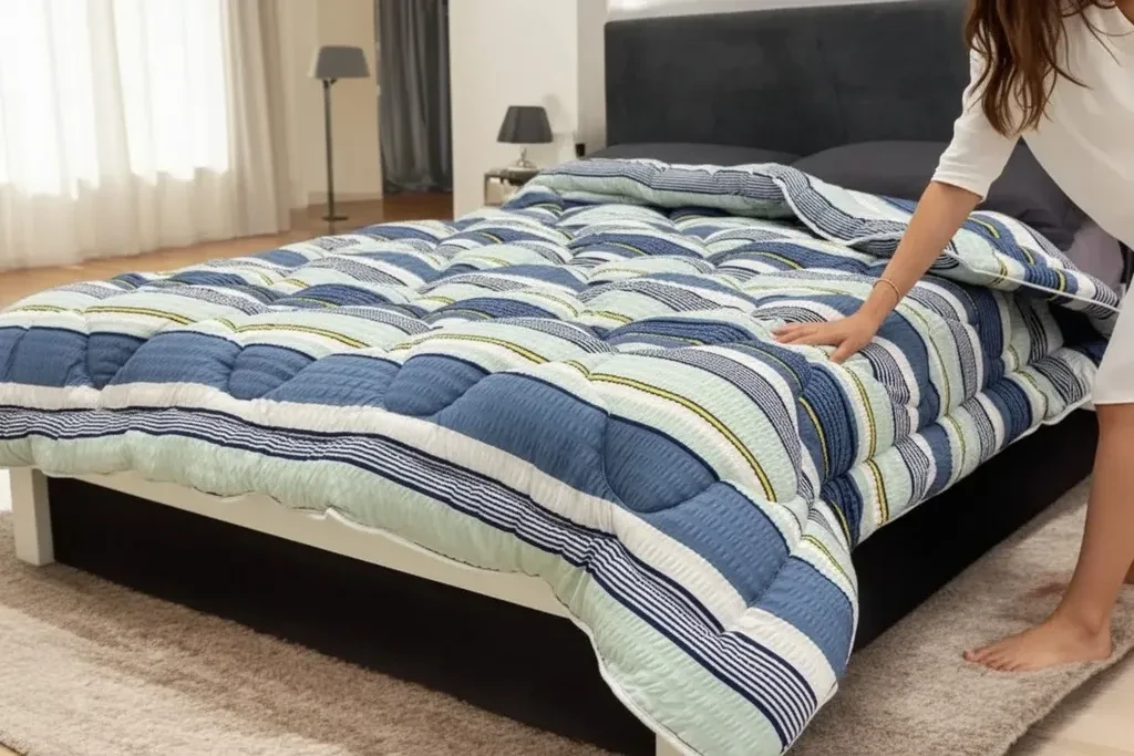 Viktorija Jorgan Silik Soft A2, 200x200 cm, Plavi