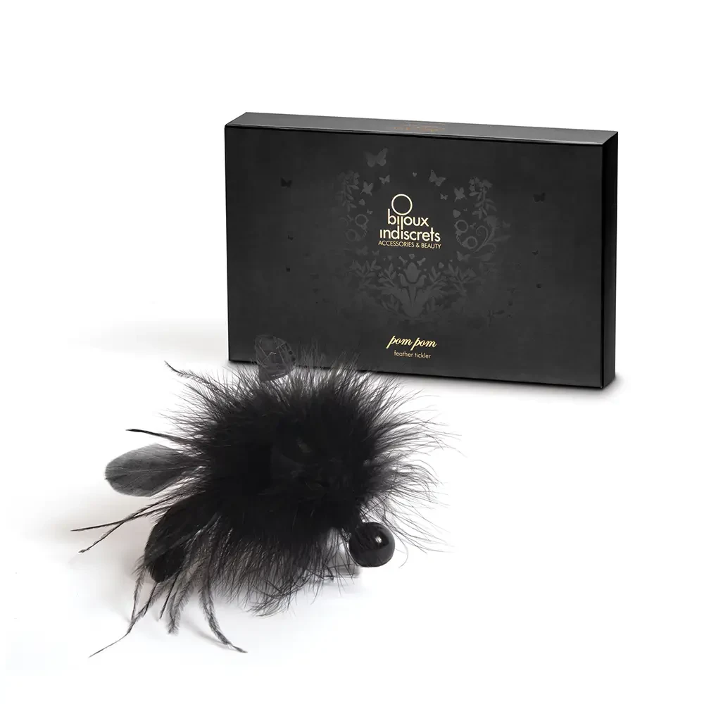 Bijoux Indiscrets Igračka sa perjem Pom Pom, Crna