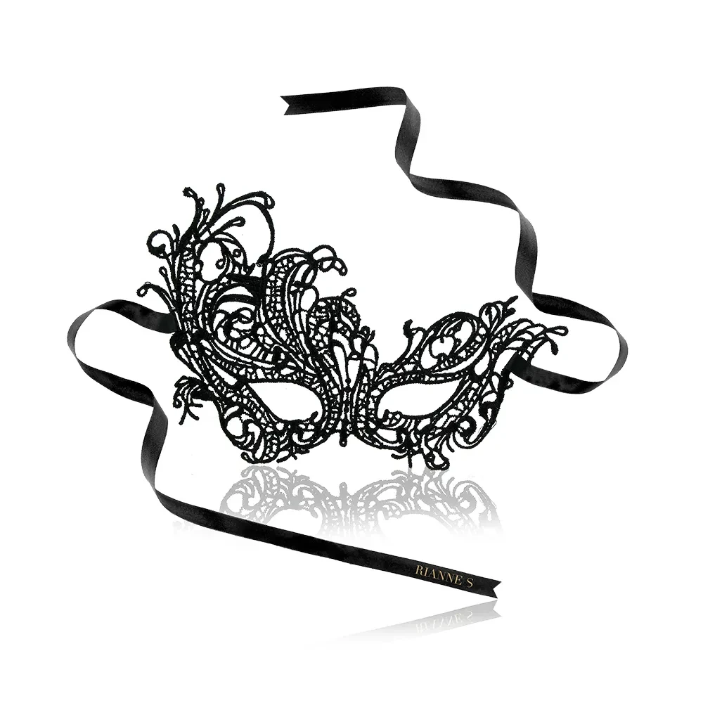 Bijoux Indiscrets Sexy maska za lice Violaine, Crna