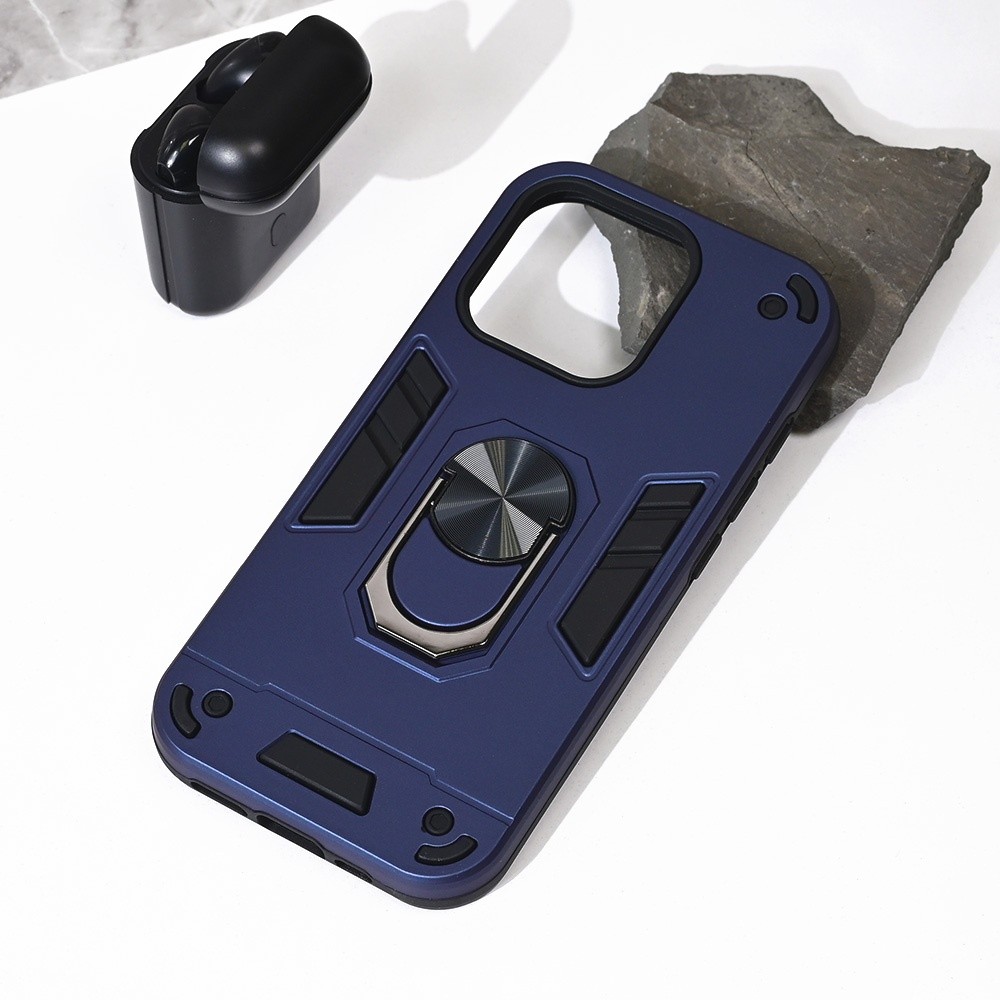 Maska za telefon Hard Ring za iPhone 16 Pro 6.3, Tamnoplava