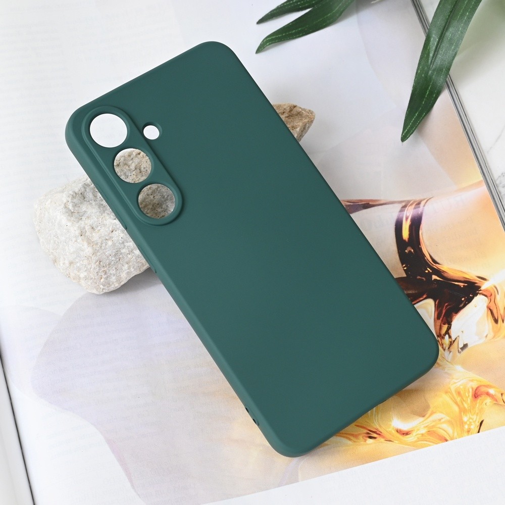 TERACELL Maska za telefon Soft Velvet za Samsung S936B Galaxy S25 Plus, Maslina