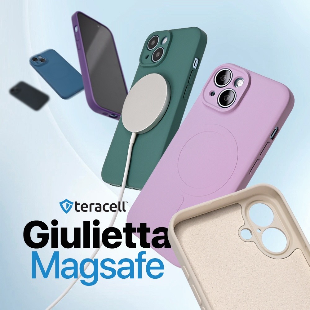 TERACELL Maska za telefon Giulietta Magsafe za iPhone 15 Pro Max 6.7, Ljubičasta
