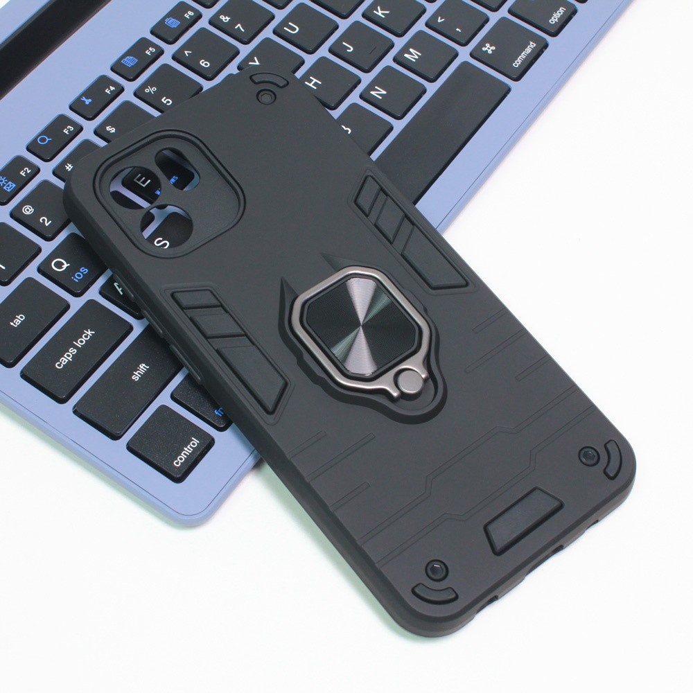 TERACELL Maska za telefon sa prstenom Cube Ring za Xiaomi Redmi A1/A2, Crna