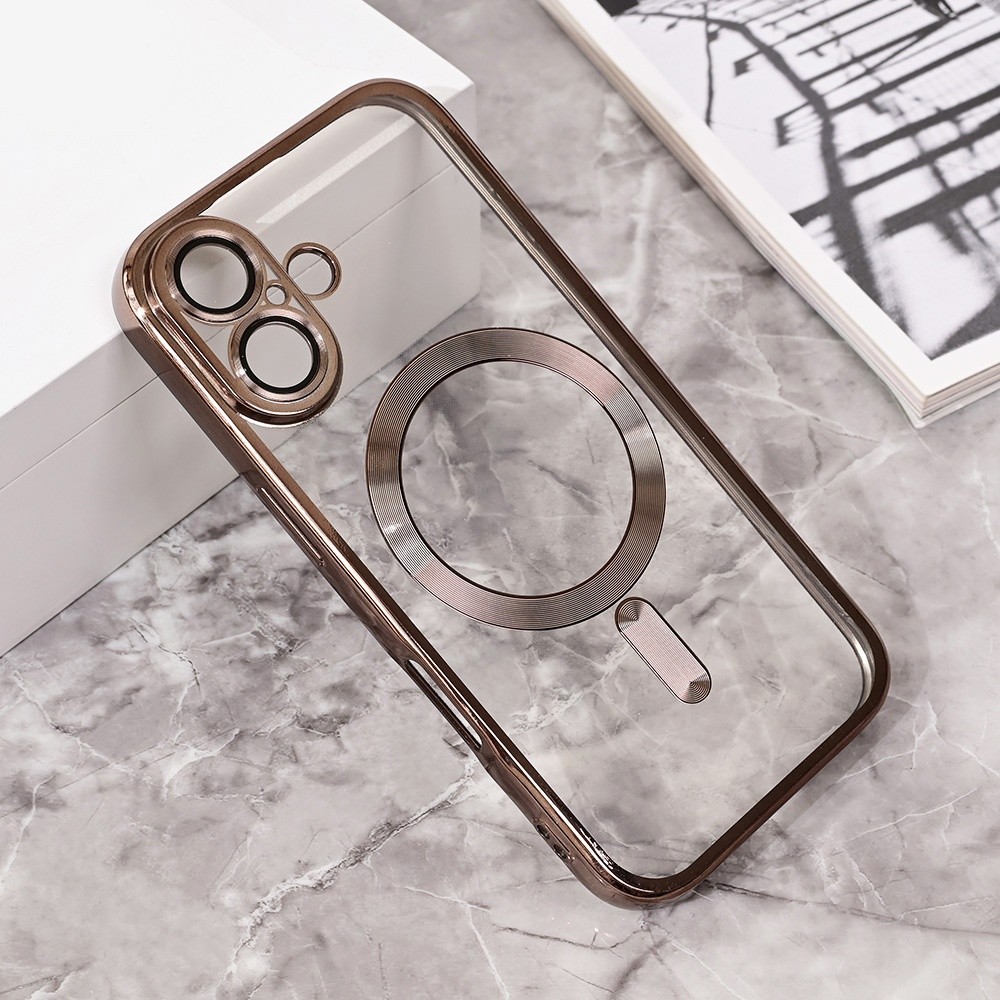 Maska za telefon Magsafe Lux za iPhone 16 6.1, Siva