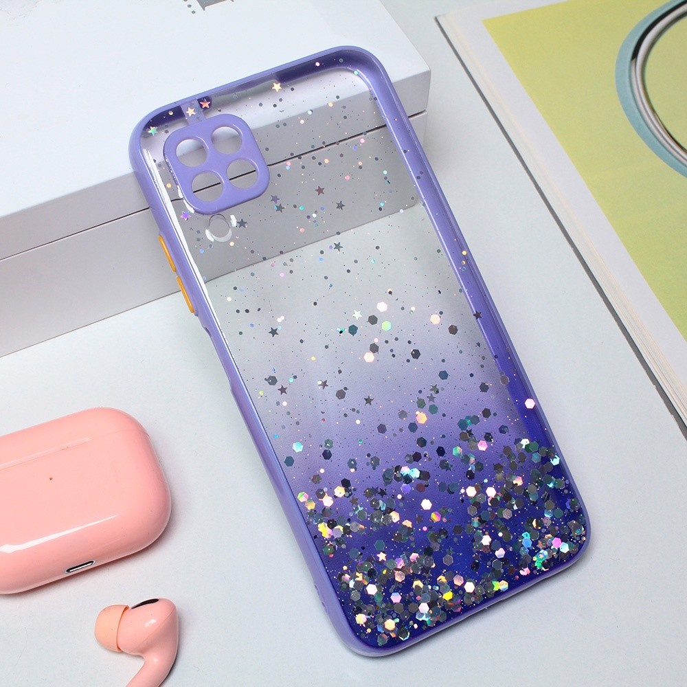 Maska za telefon Frame Glitter za Huawei P40 Lite, Ljubičasta