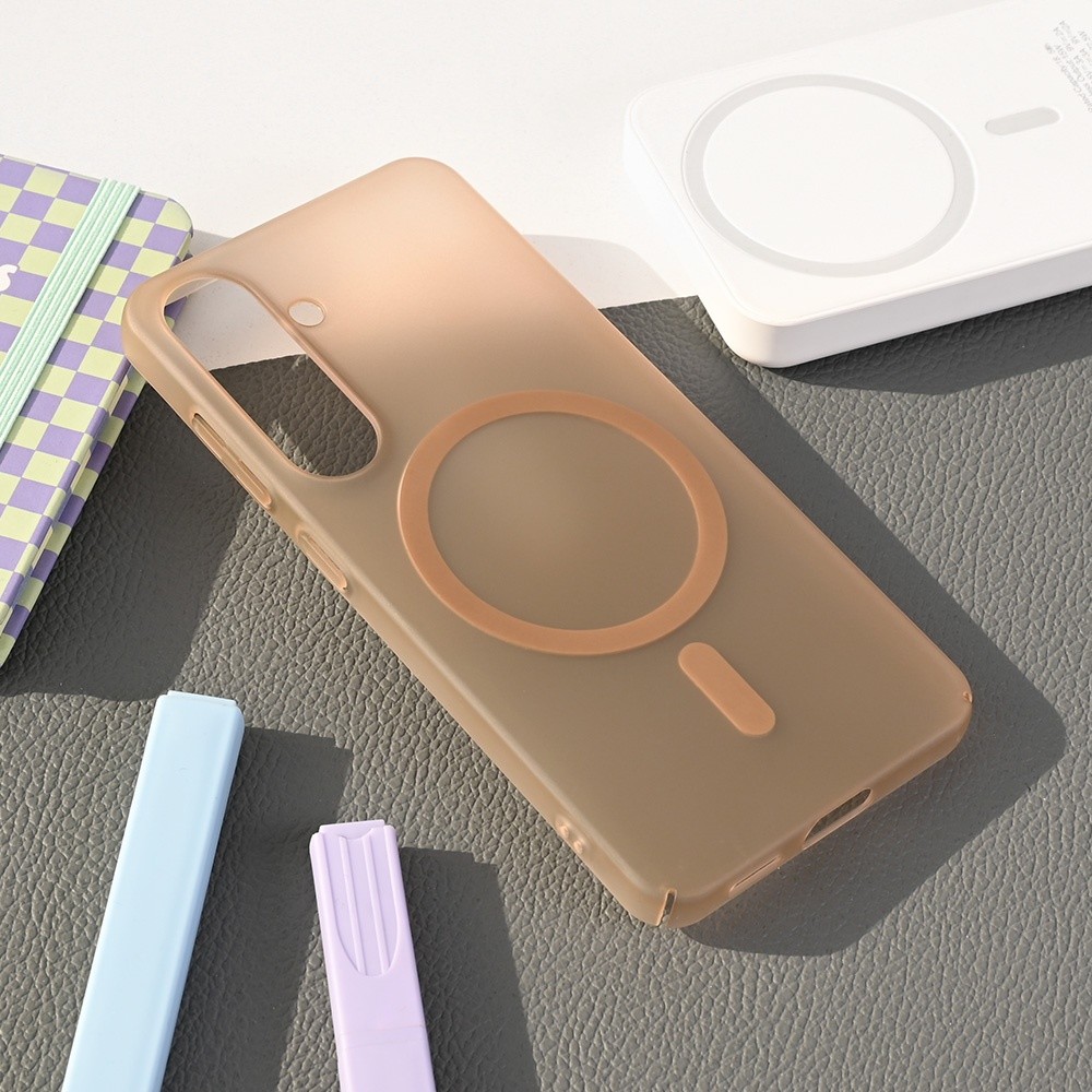 Maska za telefon Magsafe Matte PC za Samsung S931B Galaxy S25, Braon
