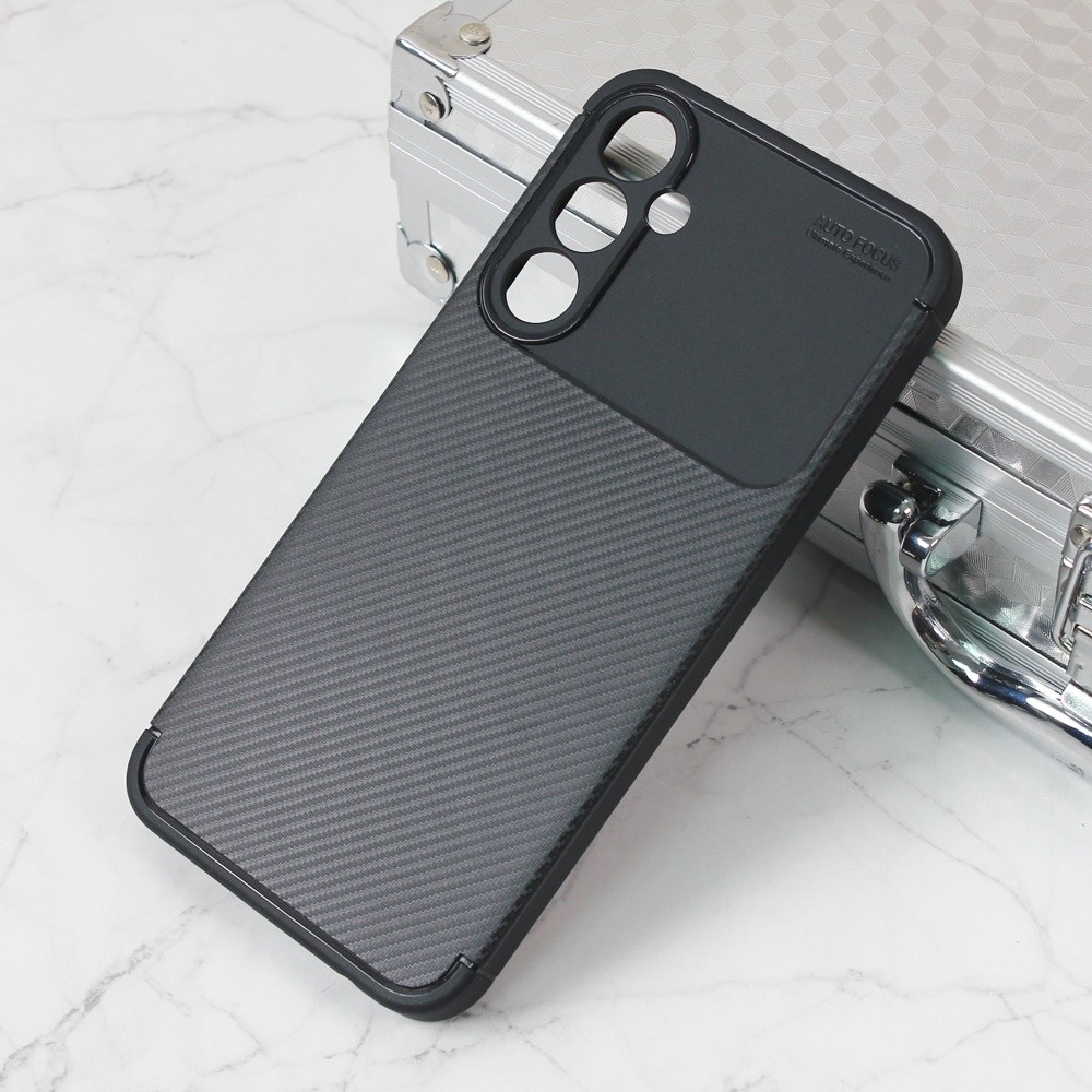 TERACELL Maska za telefon Defender Carbon za Samsung A256B Galaxy A25 5G, Crna