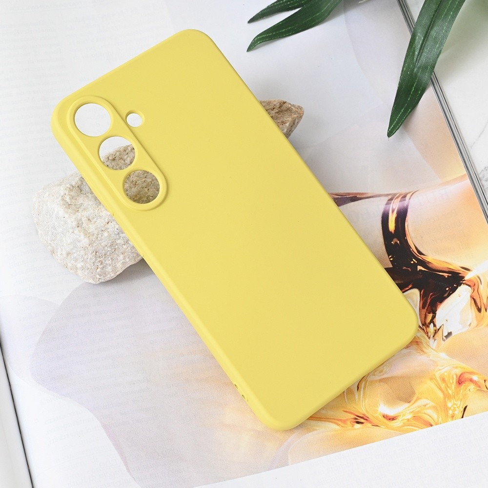 TERACELL Maska za telefon Soft Velvet za Samsung S936B Galaxy S25 Plus, Žuta