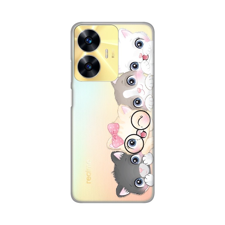 Maska za telefon Silikonska Print Skin za Realme C55 Cats