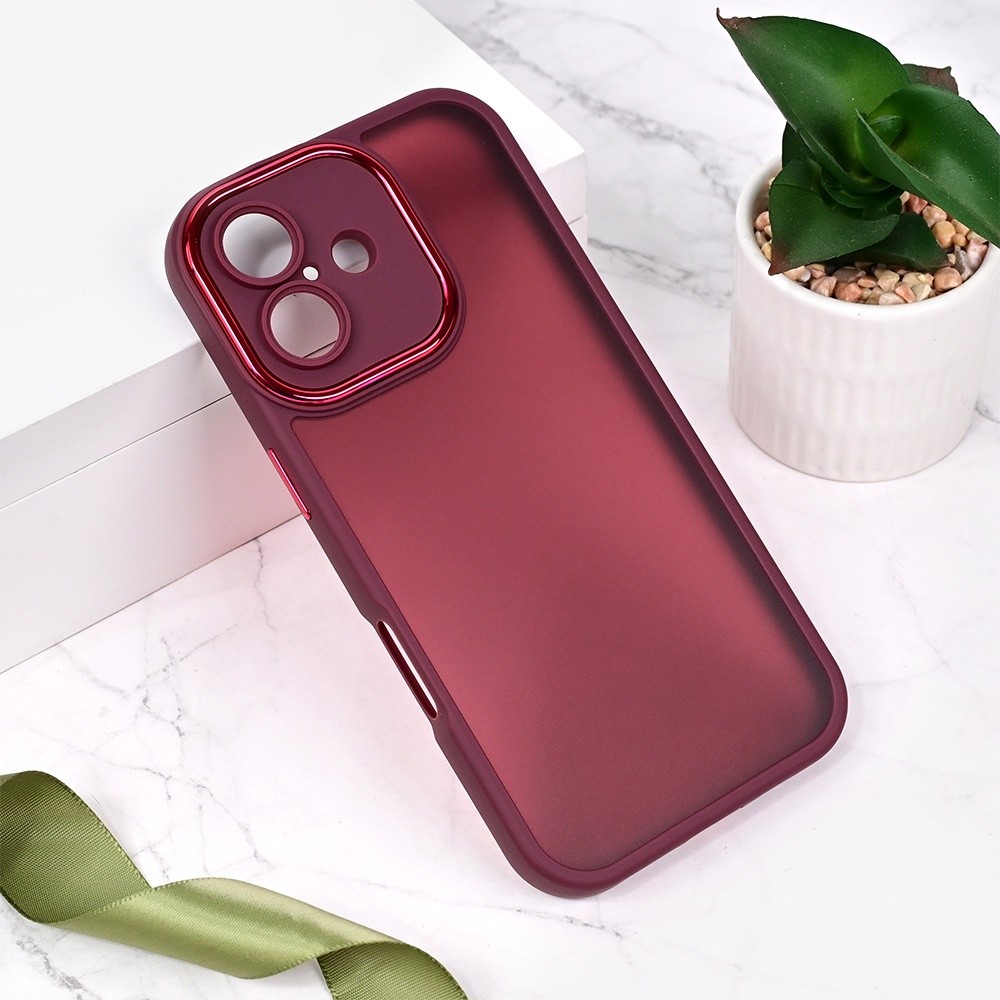 Maska za telefon Shining Camera za iPhone 16 6.1, Crvena