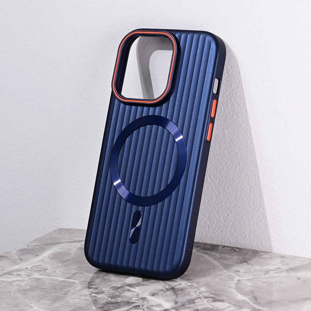 Maska za telefon Magsafe Stripe za iPhone 13 Pro 6.1, Plava