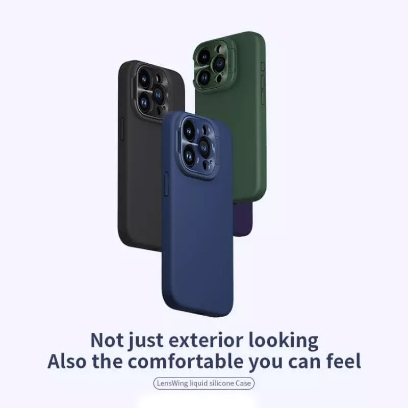 NILLKIN Maska za telefon  Lens Wing Prop Magnetic za iPhone 16 Pro 6.3, Plava