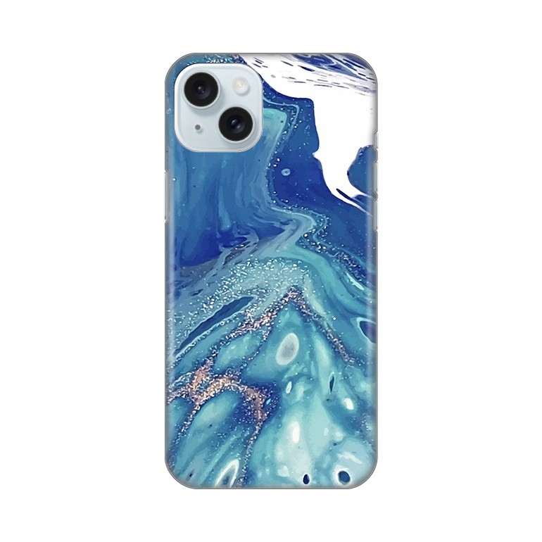 Maska za telefon Silikonska Print za iPhone 15 Plus 6.7 Blue Marble
