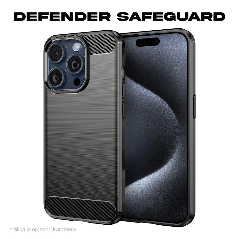 TERACELL Maska za telefon Defender Safeguard za iPhone 16 Pro Max 6.9, Crna