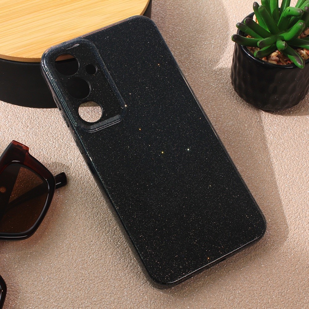 Maska za telefon Sparkle Dust za Samsung A356B Galaxy A35 5G, Crna