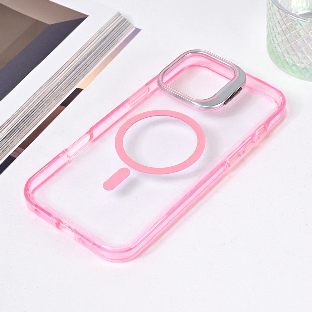 Maska za telefon Magsafe Transparent za iPhone 16 Pro Max 6.9, Roze