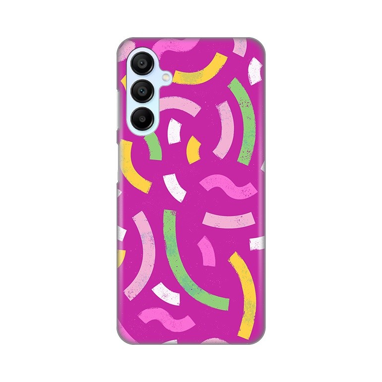 Maska za telefon Silikonska Print za Samsung A156B Galaxy A15 5G Happy Lines, Roze