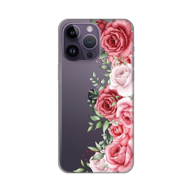 Maska za telefon Silikonska Print Skin za iPhone 14 Pro Max 6.7 Wild Roses