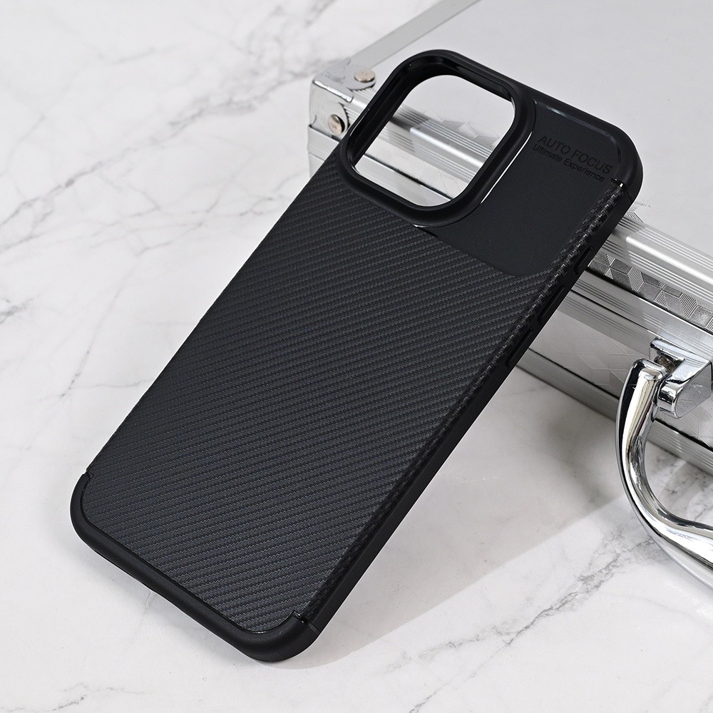 TERACELL Maska za telefon Defender Carbon za iPhone 16 Pro Max 6.9, Crna