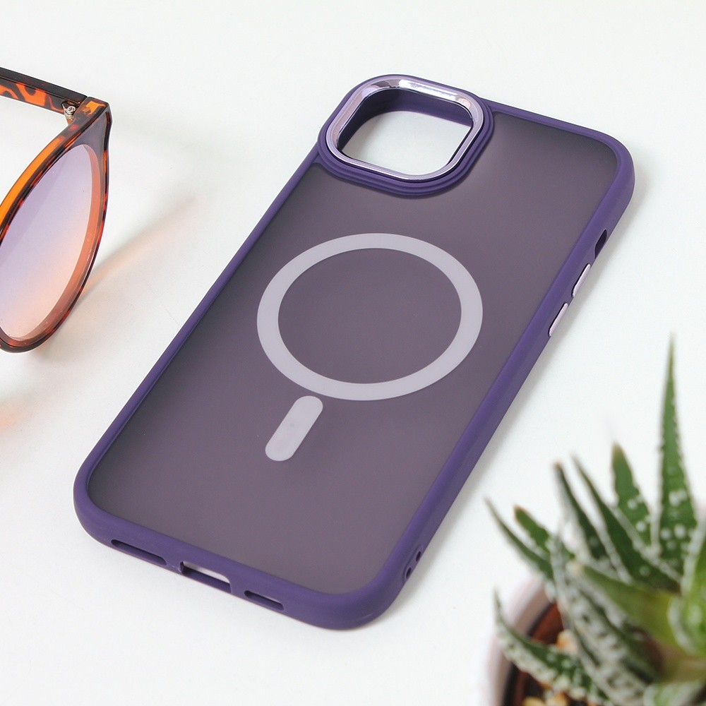 Maska za telefon Magsafe colorful za iPhone 15 Plus 6.7, Ljubičasta
