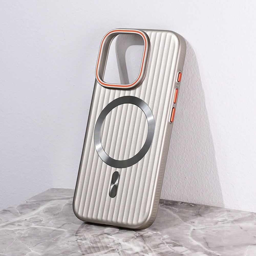 Maska za telefon Magsafe Stripe za iPhone 16 Pro 6.3, Siva