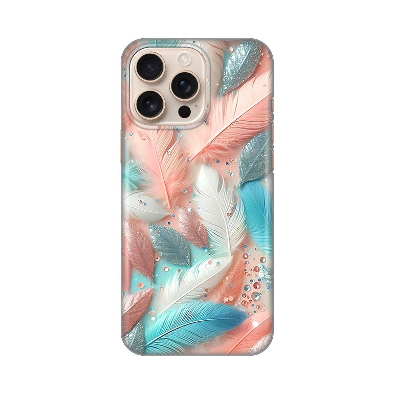 Maska za telefon Silikonska Print za iPhone 16 Pro Max 6.9 Pastel Feathers