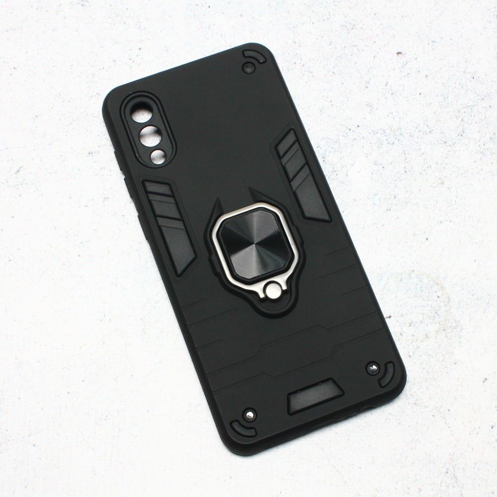TERACELL Maska za telefon sa prstenom Cube Ring za Samsung A022F Galaxy A02, Crna