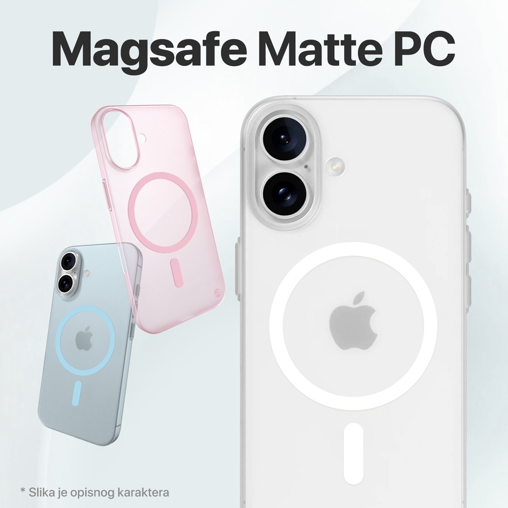 Maska za telefon Magsafe Matte PC za Samsung A065F Galaxy A06, Bela