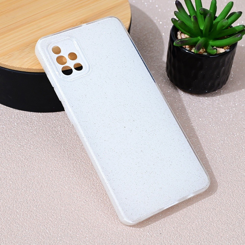 Maska za telefon Sparkle Dust za Samsung A515F Galaxy A51, Bela