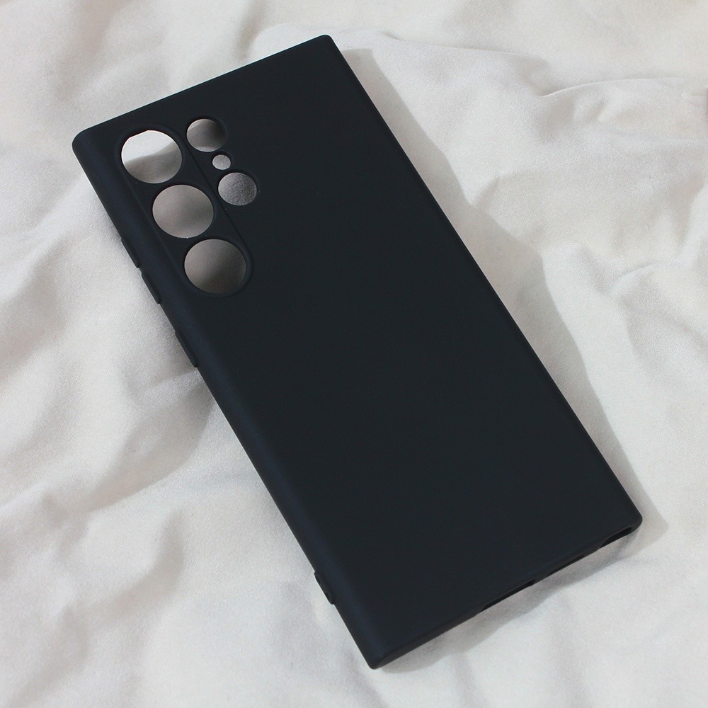TERACELL Maska za telefon Soft Velvet za Samsung S928B Galaxy S24 Ultra, Crna