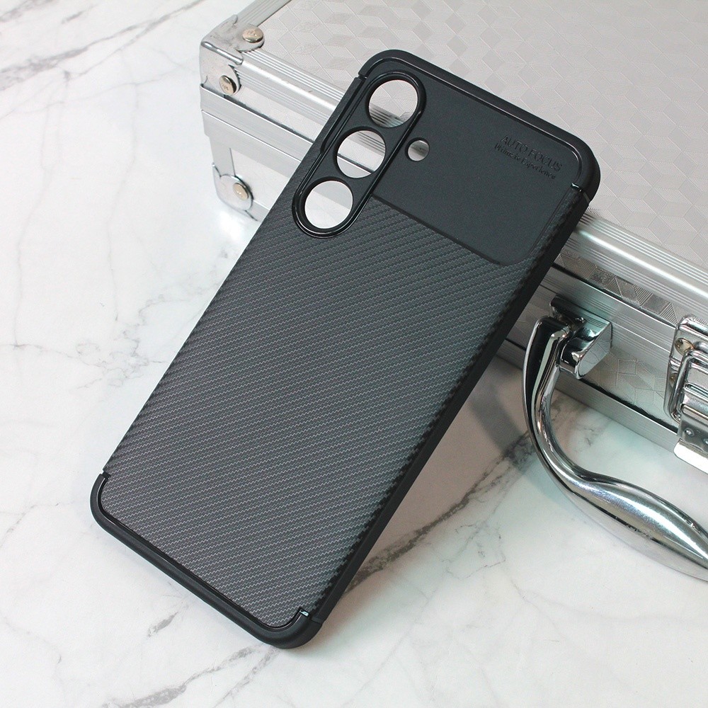 TERACELL Maska za telefon Defender Carbon za Samsung S921B Galaxy S24, Crna