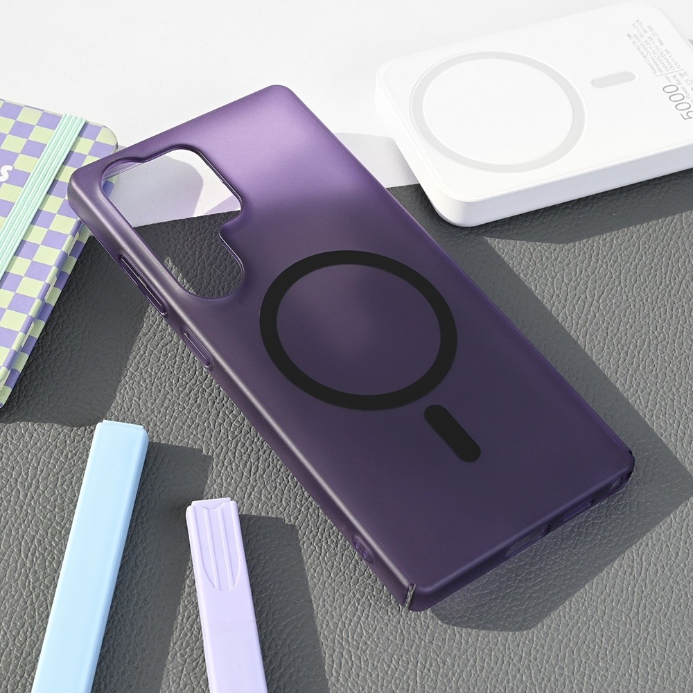 Maska za telefon Magsafe Matte PC za Samsung S938B Galaxy S25 Ultra, Ljubičasta
