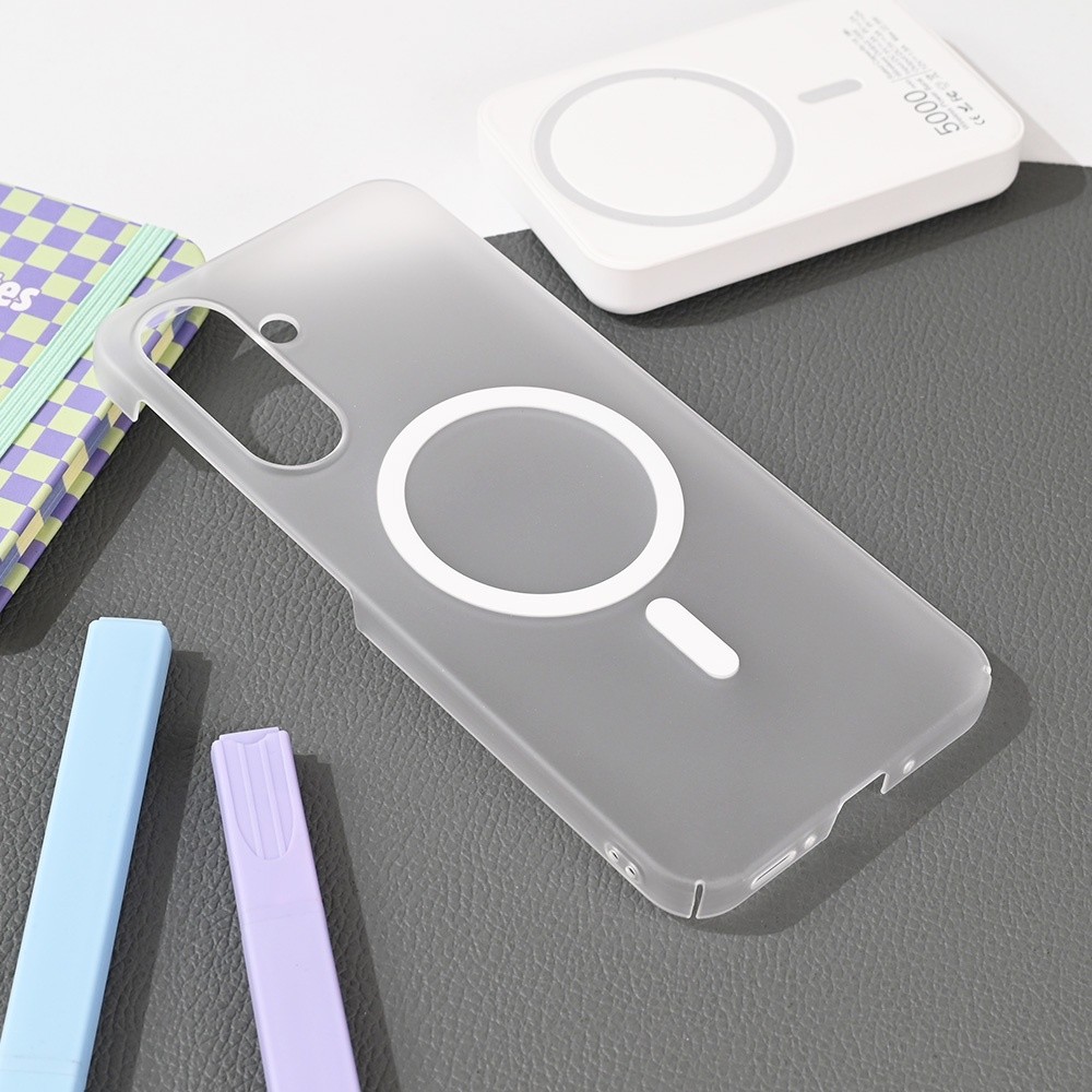 Maska za telefon Magsafe Matte PC za Samsung A266B Galaxy A26 5G, Bela