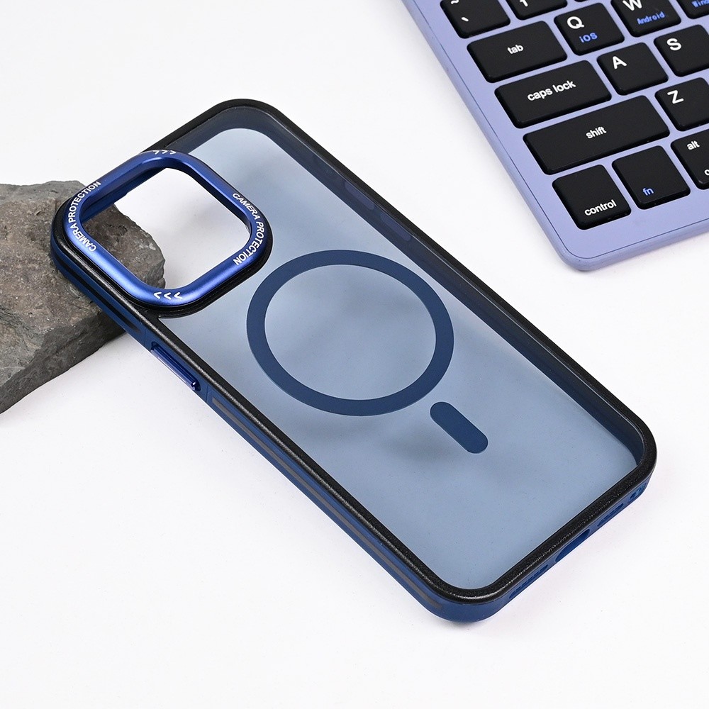 Maska za telefon Magsafe Trendy za iPhone 15 Pro Max 6.7, Plava